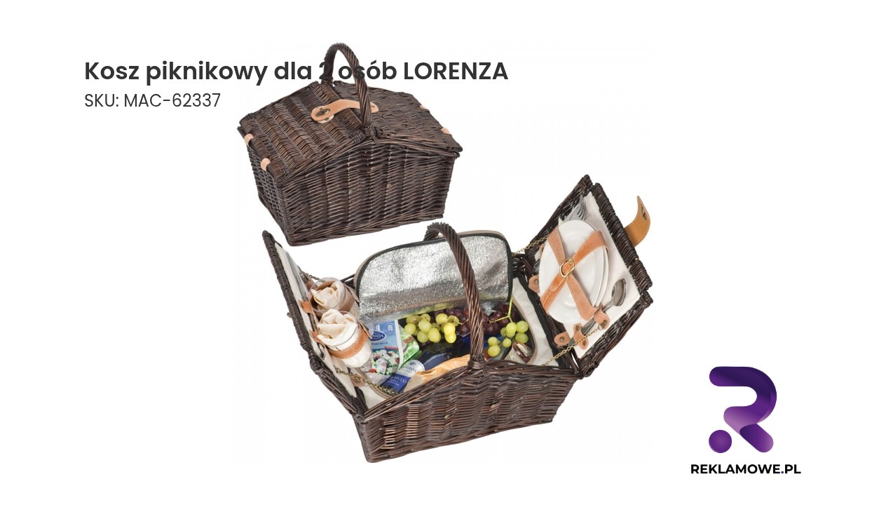 Kosz piknikowy Lorenza przeznaczony dla dwóch osób