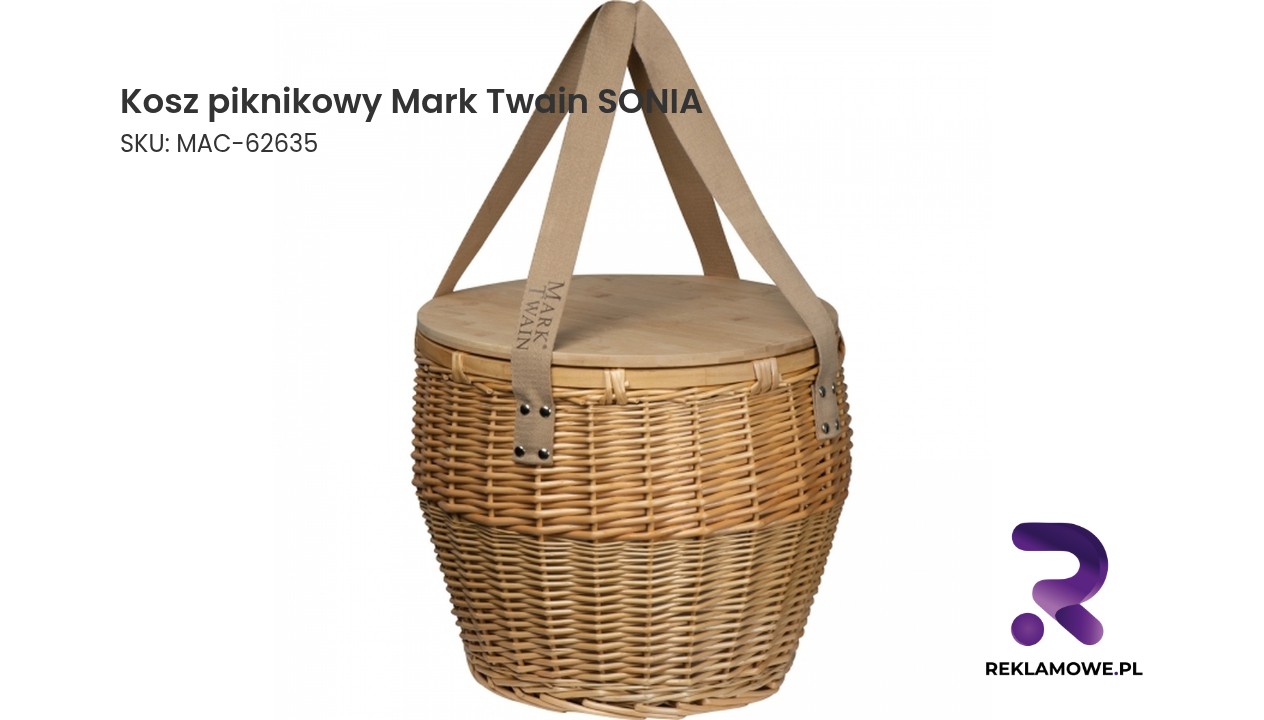 Kosz piknikowy Mark Twain SONIA – elegancki kosz na piknik