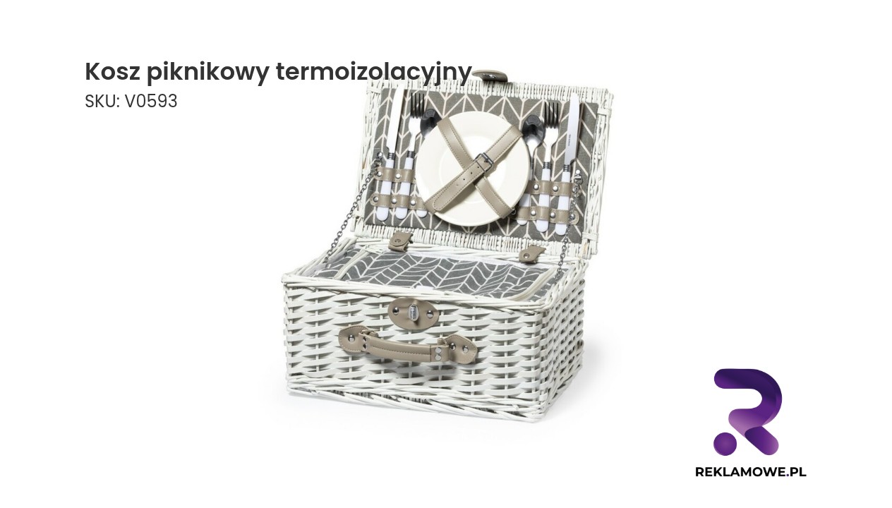 Kosz piknikowy z termoizolacją na zewnątrz