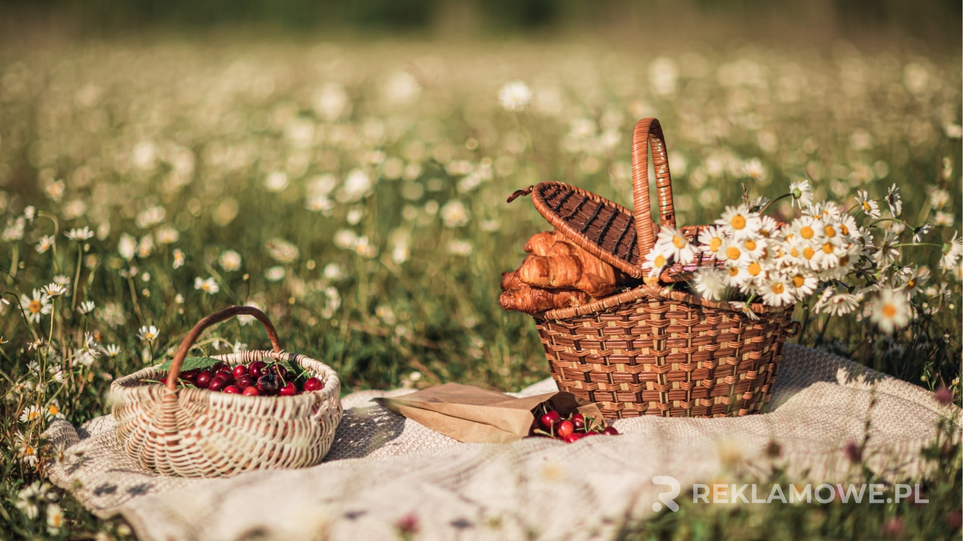 Kosze reklamowe na imprezie masowej