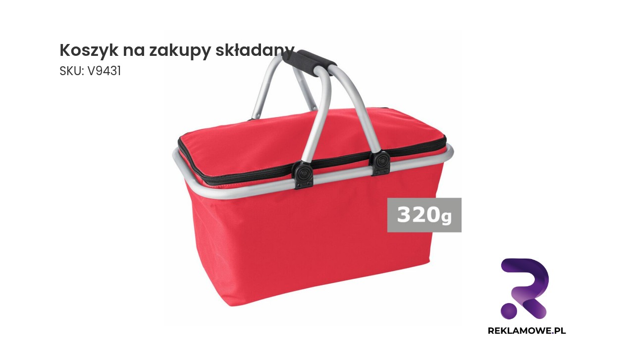 Koszyk na zakupy składany, idealny do transportu produktów
