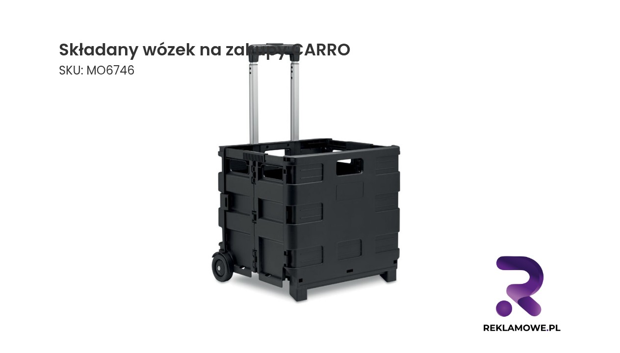 Składany wózek na zakupy CARRO – praktyczny i wygodny wózek zakupowy